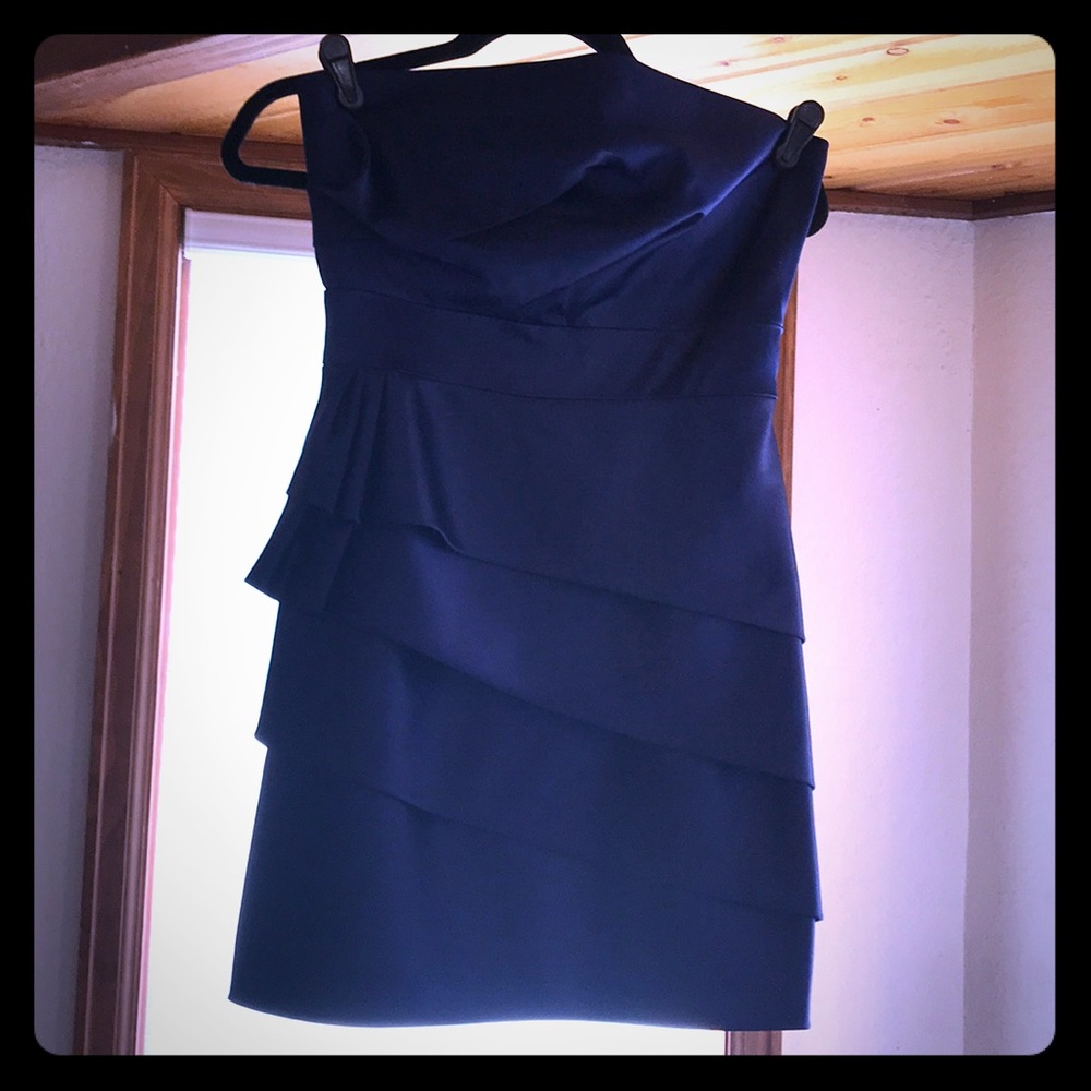 Gorgeous Max & Cleo Royal Blue Strapless Dress Sz4 - Picture 5 of 12